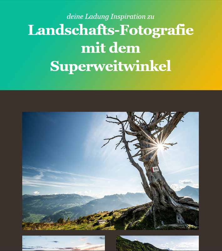 Landschaftsfotografie mit dem Superweitwinkel